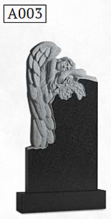 Резной вертикальный памятник A003
