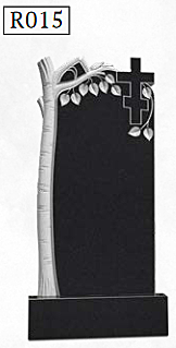 Резной вертикальный памятник R015