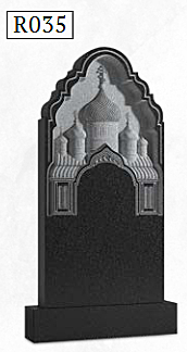 Резной вертикальный памятник R035