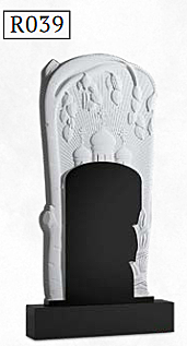 Резной вертикальный памятник R039