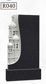 Резной вертикальный памятник R040