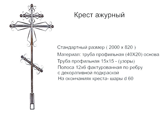 Крест ажурный